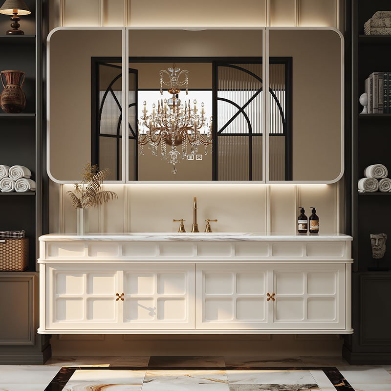 French Retro Bathroom Cabinet  - đánh giá và giá Luxury Skincare Display