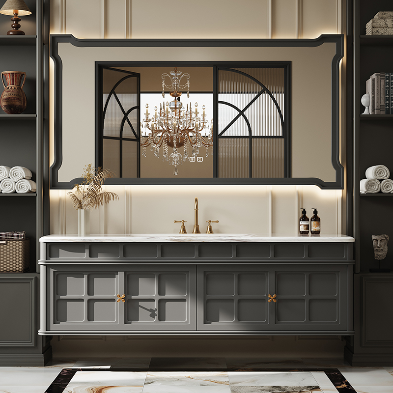French Retro Bathroom Cabinet  - đánh giá và giá Luxury Skincare Display