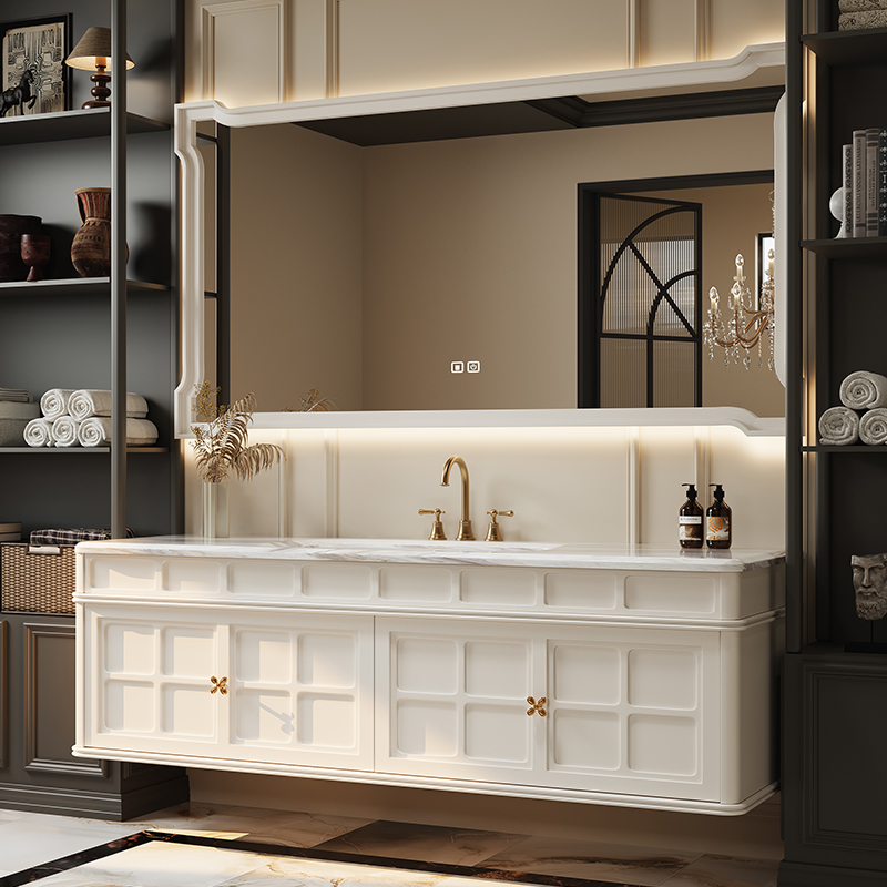 French Retro Bathroom Cabinet  - đánh giá và giá Luxury Skincare Display